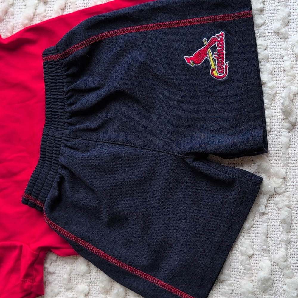 Nike MLB St. Louis Cardinals 24M 2T Shorts Shirts Baseball Bundle Lot Set - Picture 13 of 15
